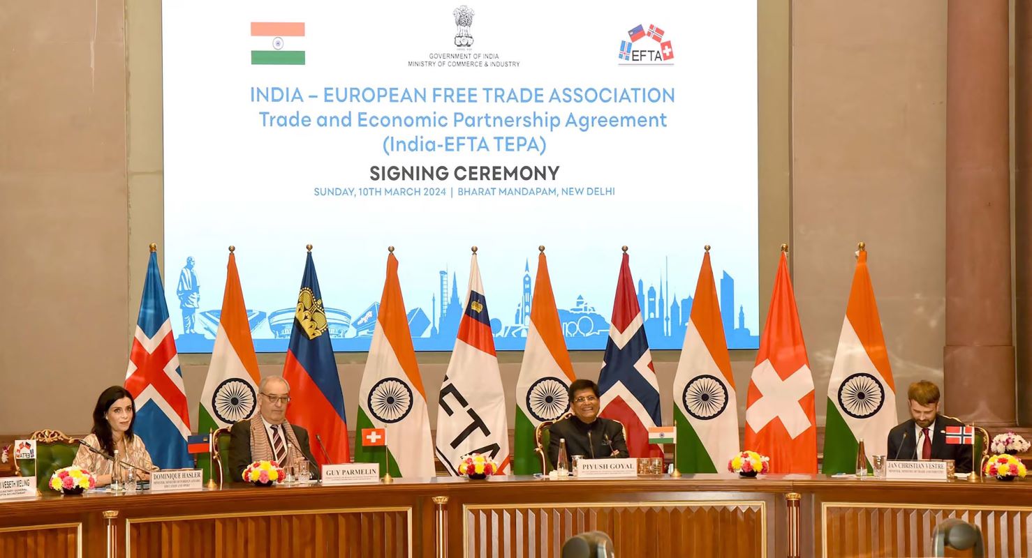 India expanded its trade agreements with the European Union, New Zealand, European Free Trade Association, Canada, and United States in 2026